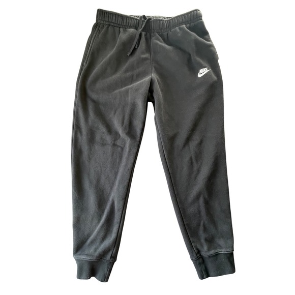 Nike Club Fleece Jogger Sweatpants Mens L Black Athletic Lounge Pants Athleisure - Picture 1 of 10